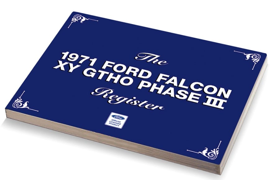 The Ford GTHO Register - orders close Midnight 30th June 2021 !!