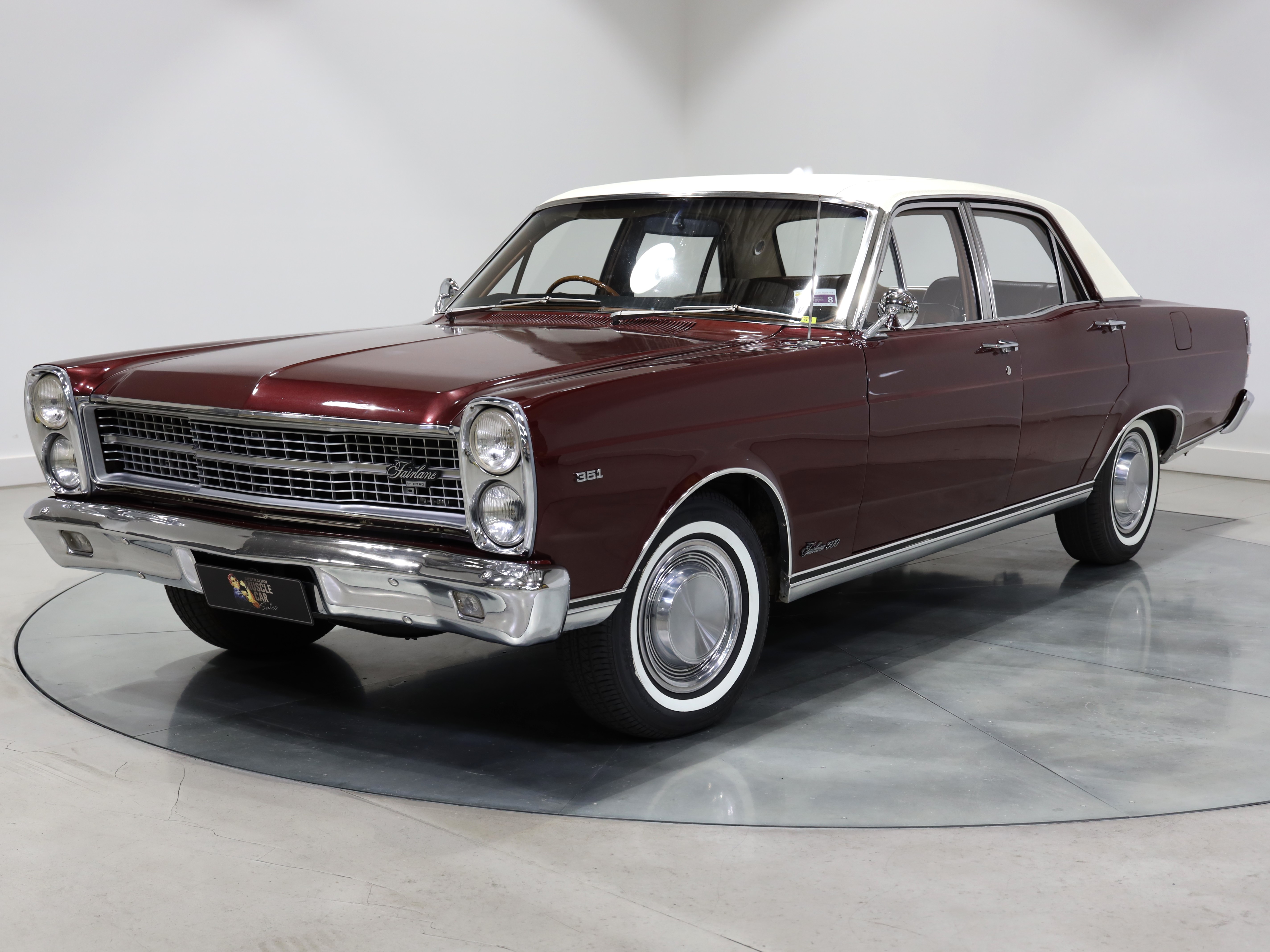 1971 Ford ZD Fairlane 351 V8 T-Bar Auto - Vintage Burgundy