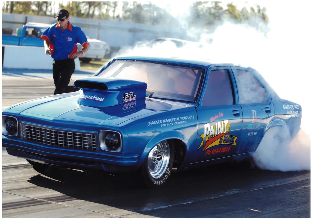 LX Torana full chassis Drag Car plus trailer