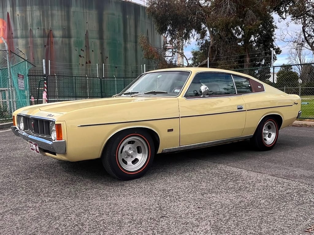 1973 Chrysler VJ Valiant Charger 770 E55 340ci V8 - Sandstone