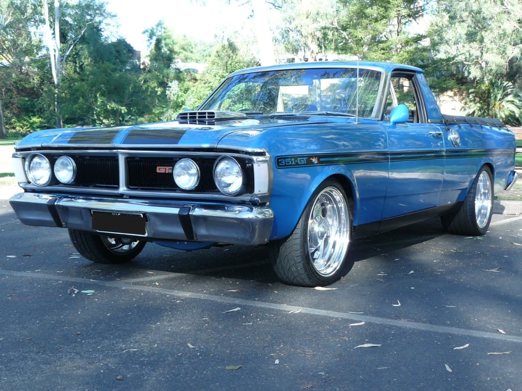1971 Ford XY Falcon 500 Utility  - Electric Blue Metallic …