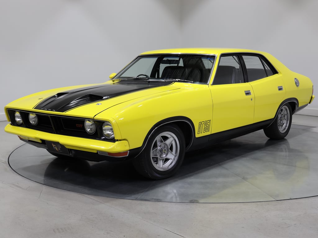 1973 Ford Falcon XB GT 4V Toploader Sedan - Yellow Blaze