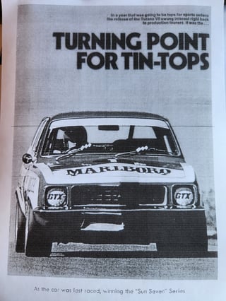 1972 LJ Torana GTR XU1 - 24C Colin Bond HDT Race Car
