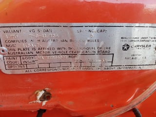 1970 VG Valiant Pacer