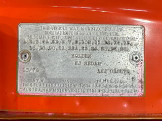 1974 Holden HJ Monaro GTS …