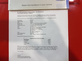 1984 XE Falcon S Pak 4.1L 4 speed