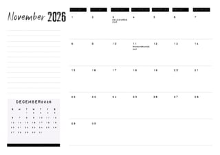 AMCS Muscle Car Calendar 2026 - Purchase Today!