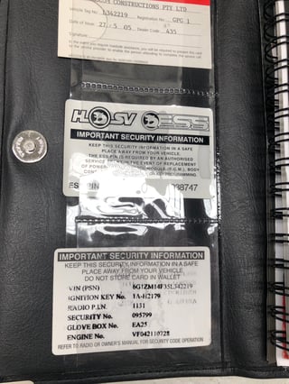 2004 HSV VZ Coupe 4 Build No. 059 - 8,161 km - Phantom Black