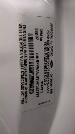 2007 FPV BFII Falcon GT Cobra Build No.79 - 6 Speed Manual