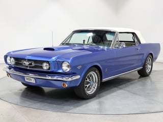 1965 Ford Mustang Convertible 302ci - Estoril Blue Metallic 