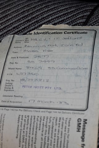 VH Group 3 Brock Commodore #619