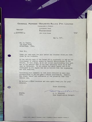 1970 Holden Torana LC GTR XU1