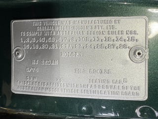 1976 Holden HJ Monaro GTS 308 - Jade Green Metallic