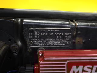 1968 Chevrolet SS Camaro 396 Big Block 