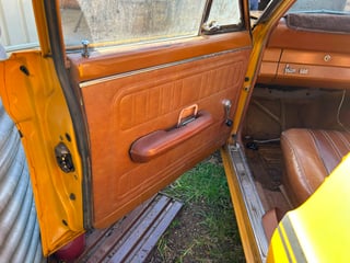 1971 Ford XY Falcon 500 GS 6cyl 250ci 2V - Toploader -Yellow Ochre 