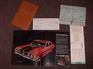 1971 XY GT Falcon Vermillion Fire