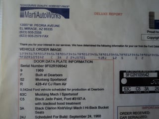 1969 Mustang 428 Cobra Jet