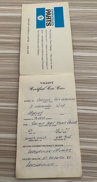 1970 VG Valiant Pacer Coupe