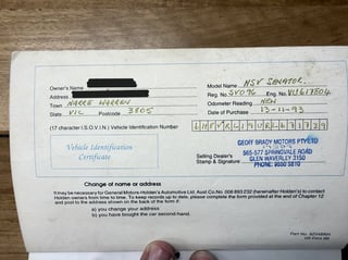 1993 HSV VR Senator 185i Build No 96 - Anthracite Grey Metallic