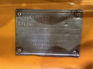 1973 Ford TC Cortina XL - 6cyl 4sp Man - Yellow Fire
