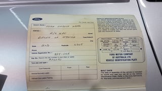 1982 XE Fairmont Ghia ESP 4.9L