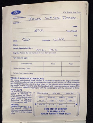 1982 Ford XE Fairmont Ghia ESP - 4.9 Litre V8 4 Speed …