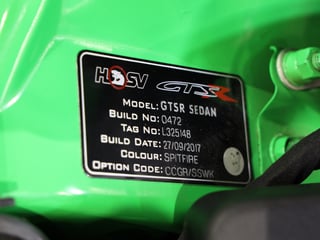 2017 HSV GEN-F2 GTSR Delivery km - Spitfire Green