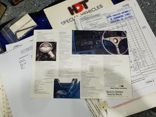 1985 VK HDT Commodore SS Group 3 - 21,000 klms