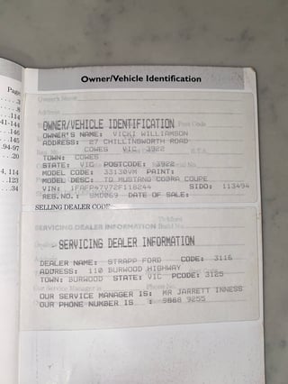 2002 Ford Mustang Cobra SVT - Australian Delivered