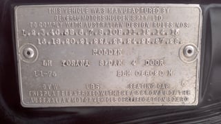 1975 LH SLR 5000 Torana