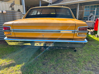 1971 Ford XY Falcon 500 GS 6cyl 250ci 2V - Toploader -Yellow Ochre 