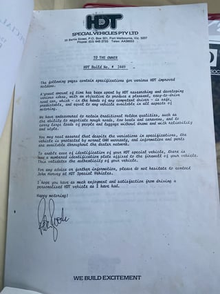 1985 HDT VK SS Group A Brock Commodore - Build No 265