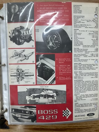 1969 Ford Mustang BOSS 429 - Candy Apple Red