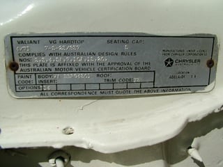 VG Valiant Pacer Hardtop