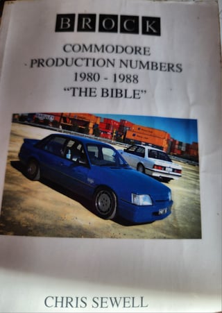 1983 VH HDT SS Group 3 Brock Commodore - 29,845 km