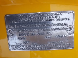 1974 HQ Sandman Panel Van - 253 V8 4 speed