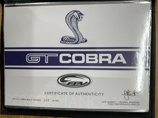 2007 FPV BF MK II GT  Cobra - Build No 153