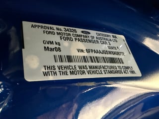 2008 FPV BF MKII GT BOSS 302  Build No 749 - Sensation Blue 