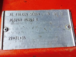 1982 XE Fairmont Ghia ESP 4.9L V8