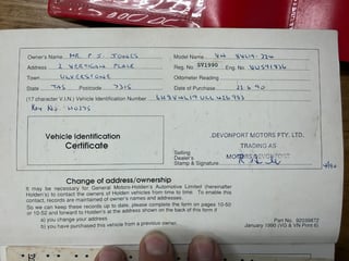 1990 Holden VN  5.0L V8 - SV Enhanced Build No E789 - Maranello Red