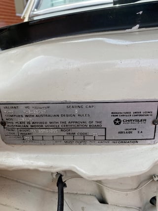 1970 VG Valiant Pacer Coupe