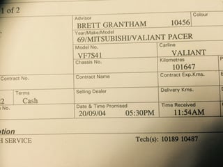 1969 VF Valiant Pacer 225