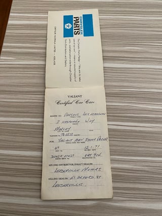 1970 VG Valiant Pacer Coupe