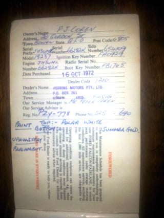 1972 XA GS Fairmont 302 V8