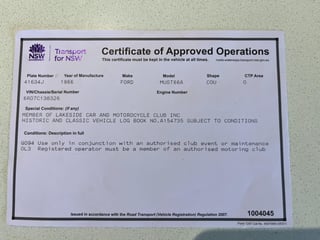 1966 Ford Mustang Coupe 289 V8