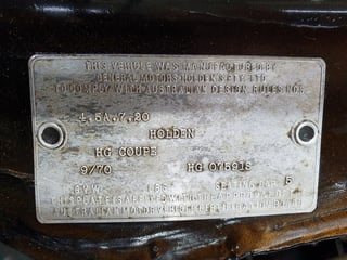 1970 HG GTS Monaro - 308 V8 4 Speed Manual