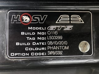 2010 HSV E3 GTS