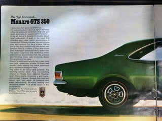 1970 HG GTS 350 Monaro - SURVIVOR SUPERB!