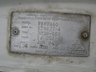 1984 Holden WB 1 Tonne Ute 253 V8