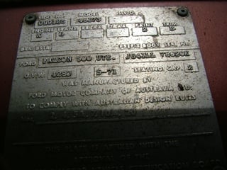 XY GS Falcon Ute 351 V8